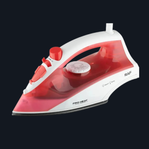 Plancha A Vapor 1400w Autolimpiante Con Rociador De Agua Roja